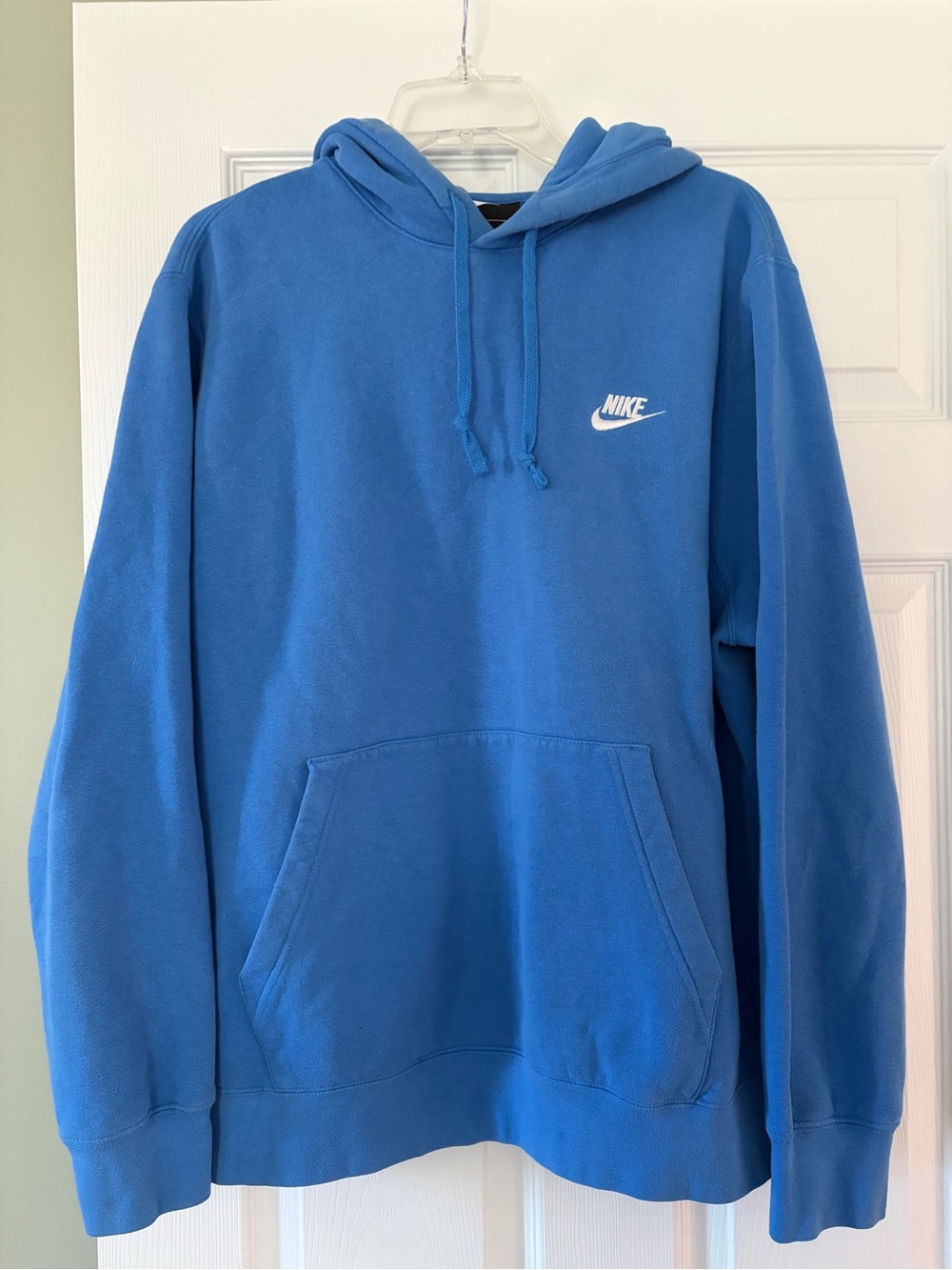 Men’s Nike Royal Blue Hooded Sweatshirt - Large